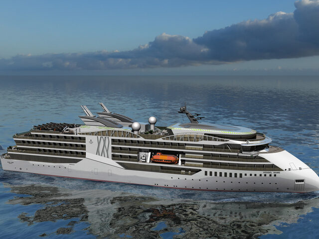 A CX117 expedition cruise vessel design by Ulstein.
