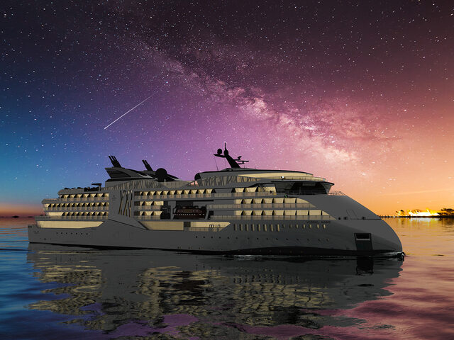 An example of Ulstein's cruise design concepts.