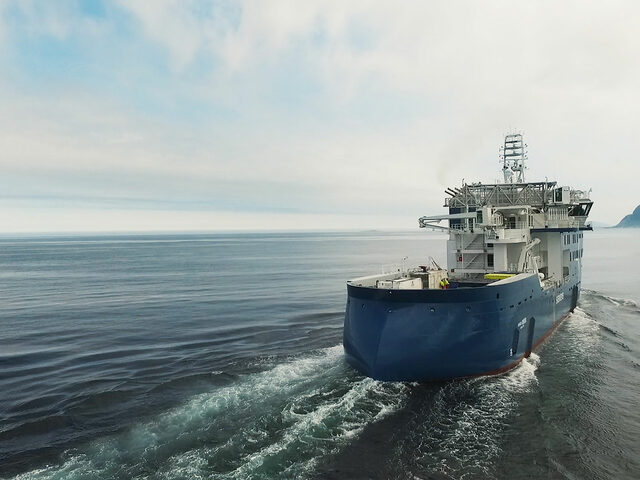 The first X-STERN vessel from ULSTEIN. (Photo: SjimpHansen Media)