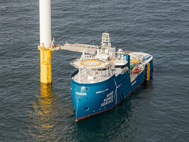 The SOV vessel 'Windea La Cour' for BS Offshore. Photo by FlyingFocus.