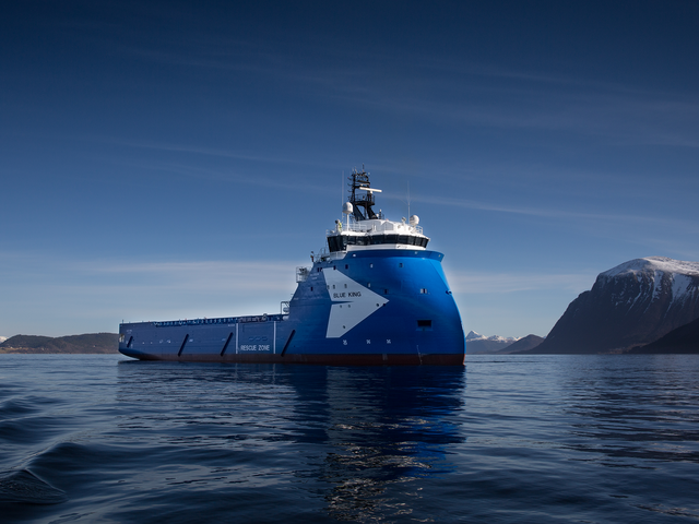 Platform supply vessel Blue King, PX121 design, photo Ulstein