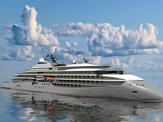 The CX111 design for an Ulstein Expedition Cruise Ship.