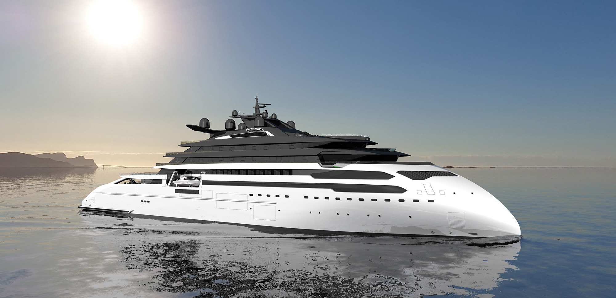 The ULSTEIN CX127 research exploration yacht.