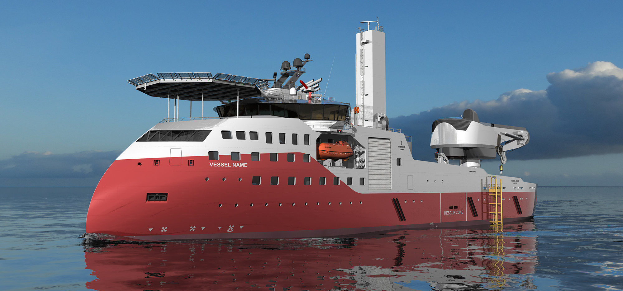 Concept illustration of the next-generation, flexible offshore energy vessel.