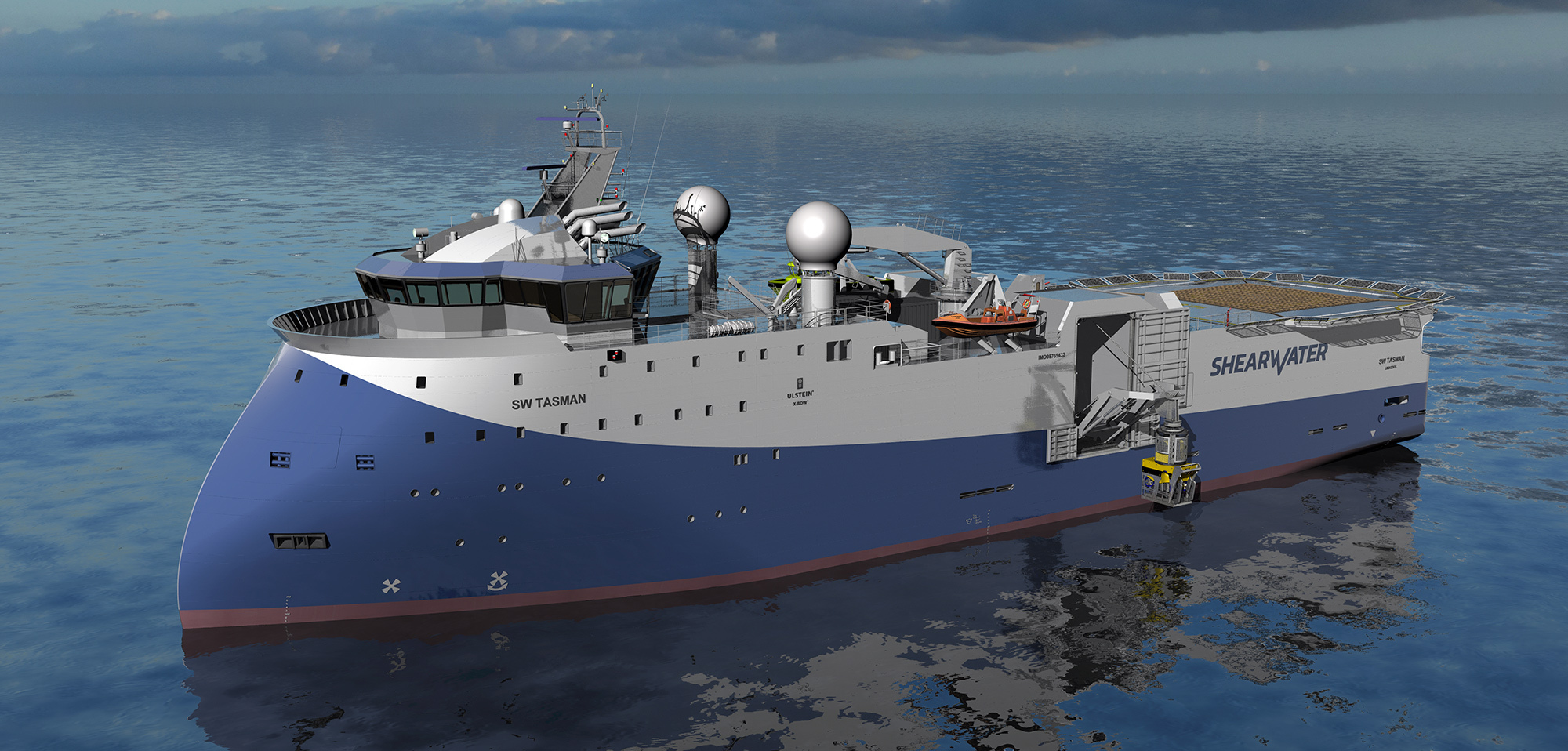 Designed to deploy ocean bottom nodes in both deep and shallow water, the converted SW Tasman will also be able to provide high quality source for surveys and conduct towed streamer surveys.