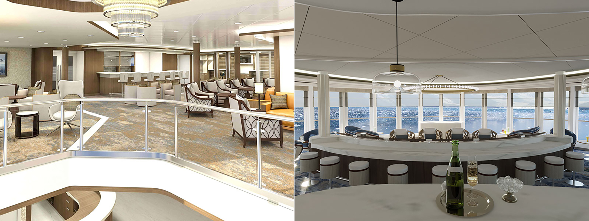 All interior illustrations based on the sister vessel, the 'Ocean Explorer', courtesy of SunStone Ships.