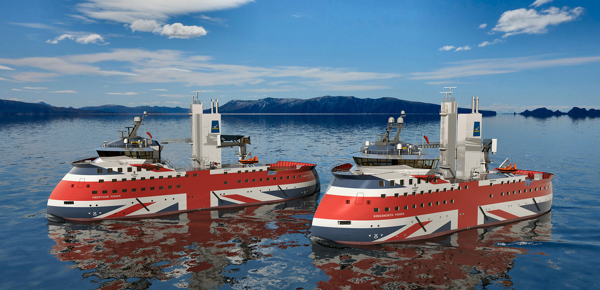 A James Fisher SOV duo, the ship design is based on the TWIN X-STERN concept.