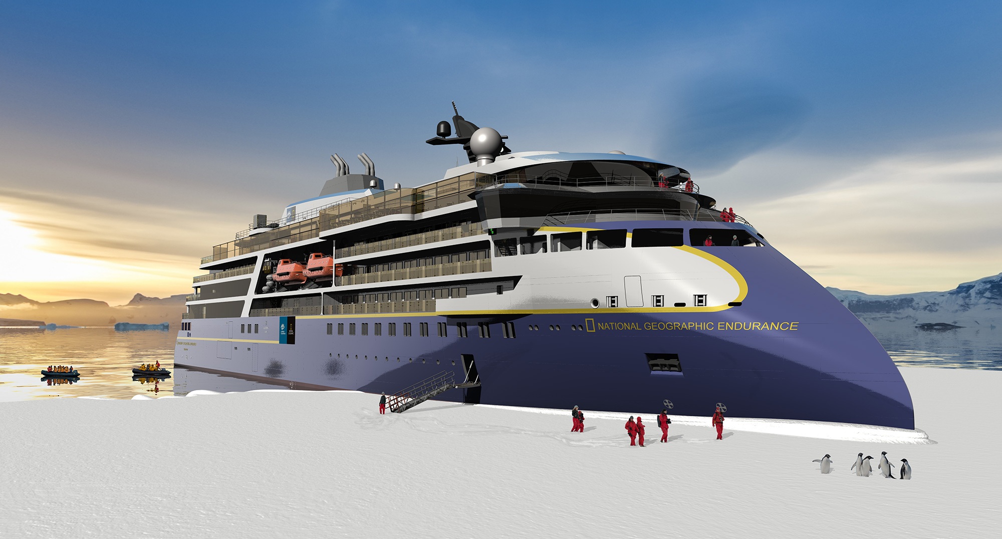 Lindblad Expeditions har tinga to skip av denne typen, designa av Ulstein Design & Solutions, og med bygging ved Ulstein Verft.