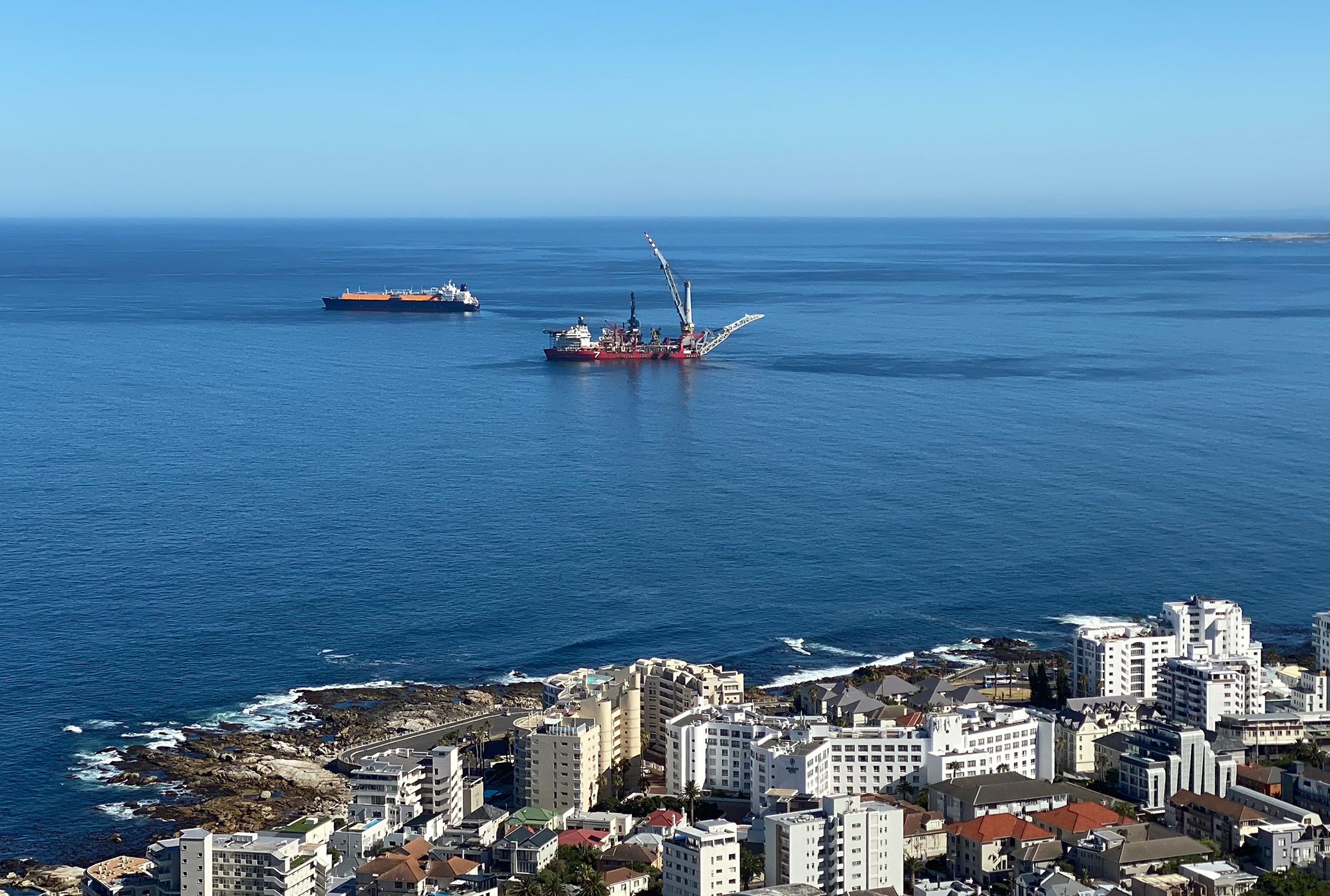 January 2021: The Seven Borealis in operation outside Cape Town. Photo: Michael Kovensky.