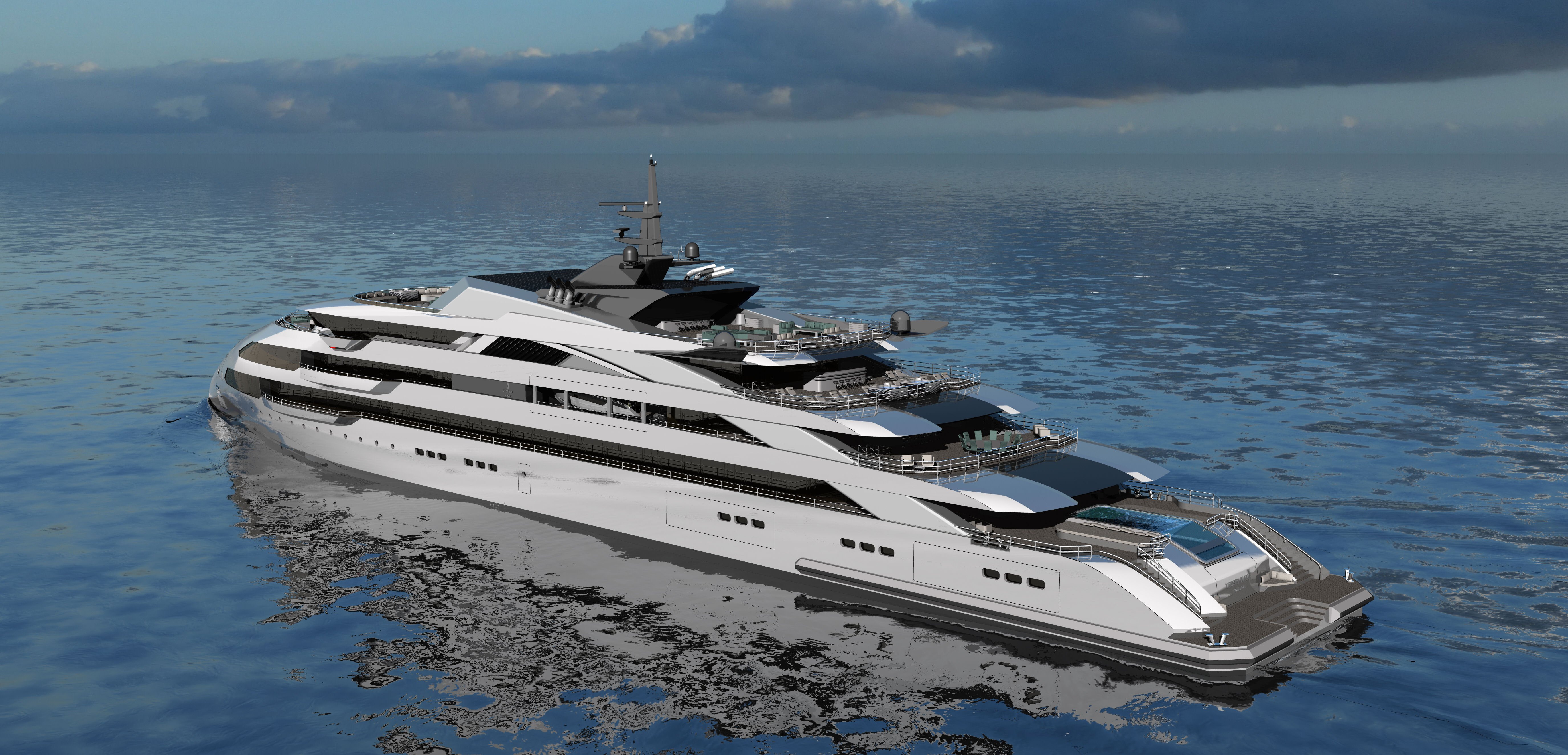 An ULSTEIN CX123 design, a 120m expedition cruise vessel/private yacht with accommodation for 36 guests.